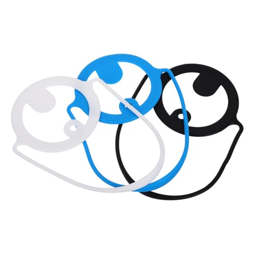 BESPORTBLE 3-Piece Heat- Cup Sleeve Set for Tea Coffee Reusable Silicone Cup Holder Lanyard for Travel Office