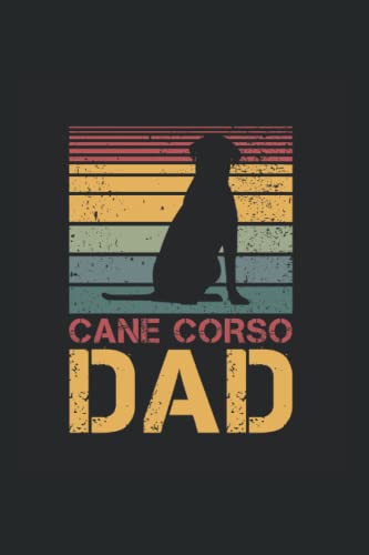  Cane corso Dad: Ruled Notebook vintage Diario Idea regalo papà