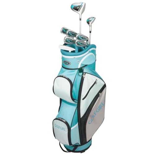 Golf Girl FWS3 Ladies Golf Clubs Set with Cart Bag, All Graphite, Right Hand, Teal