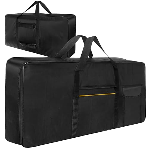LONGLIV Funda para Teclado de 61 Teclas, Bolsa para Teclado Eléctrico, Funda Impermeable para Teclado de Tela Oxford 600D, Bolsa para Piano de Concierto, Alta...