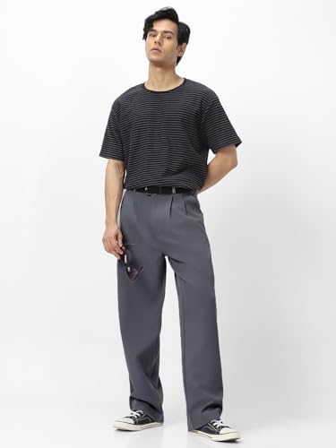 Image of Urbano Fashion Men's Loose Baggy Fit Solid Korean Pants Stretchable