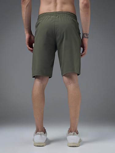 Image of TECHNOSPORT Men's Regular Fit Solid Sports Shorts with Duracool+ for Running, Training & Workout Wear