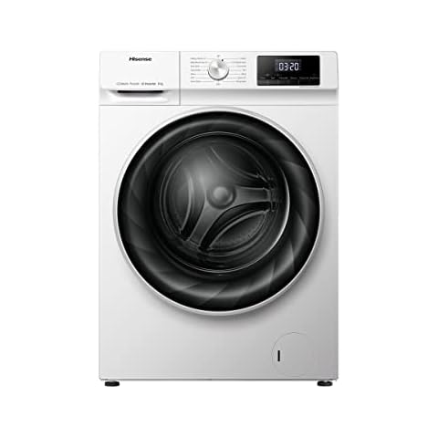 Hisense WFQY801429VJM - Lavadora con Vapor, Eficiente Motor Inverter, Carga Frontal 8 Kg, 1400 rpm, 16 Programas Cover
