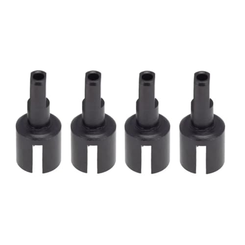 Tasse de différentiel en métal pour Tamiya TT02 et TT01, lot de 4 pièces de mise à niveau RC noires