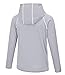 AODULO Youth Sun Shirt UPF50 Rash Guard Quick Dry Long Sleeve Hoodie T Shirts Thumbholes Active Workout Running Playing Grey