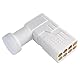 HB-DIGITAL Octo LNB 8-Fach LNC Robust Opticum Red Kopf für 8 Teilnehmer Direkt LTE Protected Satelliten Sat Full HD TV 3D 4K UHD vergoldet Wetterschutz