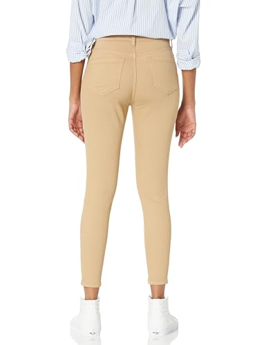 Amazon Essentials Damen Elastische Skinny-Jeans Mittelhoher Bund - Auslaufmodell, Helles Kamelbraun, 42