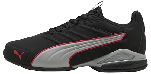PUMA Electro SL - Scarpe da Corsa Unisex, Nero-Grigio Eco per Tutti i Tempi, Colore Rosso, Taglia 4, Puma Nero Grigio Echo per Tutti i Tempi Rosso, 37 EU