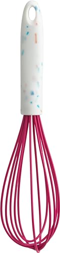 Trudeau White Confetti Silicone Whisk, 10