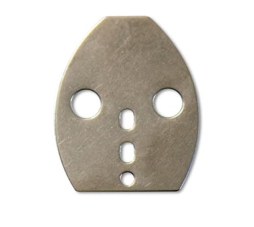 KTGCOZS Pack of 30 Flat Stainless Steel Shakee DIY Blades Turbo for Swim Jig Blade VIB Jig Baits