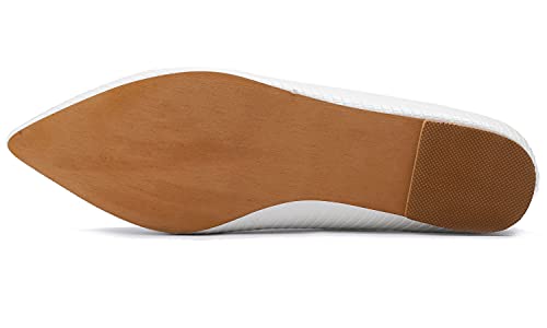 Image of FEVERSOLE Women's Loafer Flat Pointed Fashion Slip On Comfort Driving Office Shoes