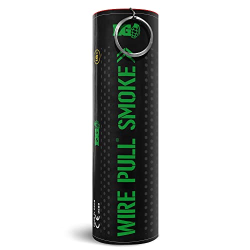 WP40 Smoke Grenade Wire Pull® Perfect for Weddings | Gender Reveal | Paintball | Football | Photography | Special Effects (Green)