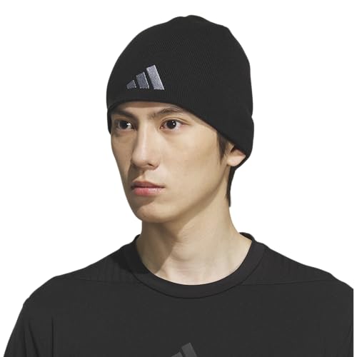 Image of adidas Men's Reversible Skully Beanie - Two-Sided Skull Cap Winter Hat