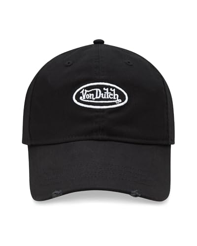 Image of Von Dutch Men & Womens Baseball Caps - Breathable Adjustable Snapback Soft Cotton Canvas Curved Brim Vintage Hat