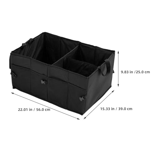 Boîte à outils portable de coffre de voiture avec compartiments