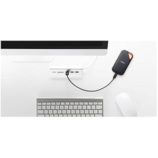 SanDisk Extreme PRO Disque SSD Externe 1 To (Portable NVMe SSD, jusqu'à 2000 Mo/s en lecture / écriture, USB-C, Résistance à la poussière et à l'eau classée IP65) Noir