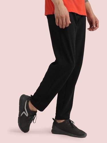Image of Rupa Bumchums Men's Relaxed Fit Cotton Loungers with Zippered Pockets and Flat Drawstring