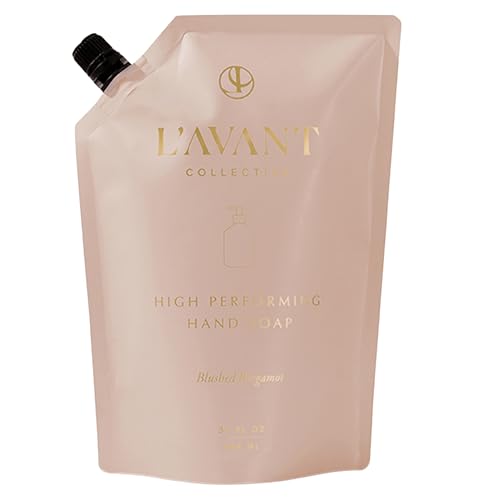 LAVANT Collective Natural Luxury Hand Soap Refill | Plant-Based Non-Toxic & Moisturizing Refill for Glass Bottle 32 Fl Oz | Blushed Bergamot