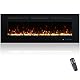 Valuxhome 122 cm Elektrokamin mit Fernbedienung, Wand und Einbettung Deko Kamin, 13 Flammenfarben, Timer, Heizung 1500 W