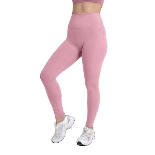 YITTY Active Women's Ultraluxe High-Waist Legging, Athleisure, 4-Way-Stretch, Pink Sorbet, XS, Regular | 27