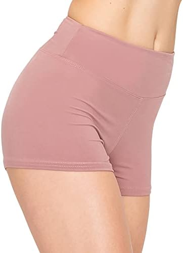 ALWAYS Women Yoga Shorts - Soft Stretch Athletic Running Dance Safety Pants