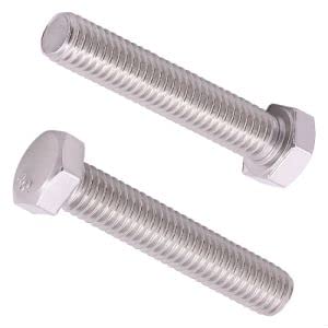 6-Pack 1/2-13 X 1-1/2 Inch 304 Stainless Steel Hex Head Bolts - Fully Threaded Coarse Thread