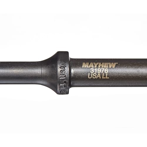 Image of Mayhew Tools 31976 Pneumatic Scraper, 1-1 /8 inch x 8 inch, Black Oxide Finish