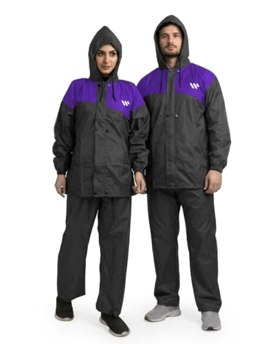 Image of Ranger Unisex 1 Set Rain Suit with Hooded Jacket & Trouser | TPU Coated Bike Riding Wear with Seam Sealed Protection