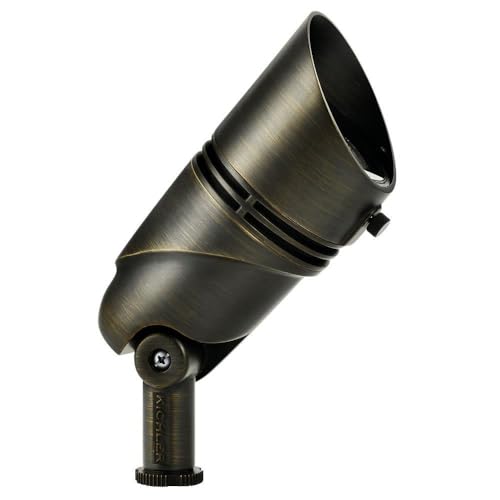 Kichler 16019CBR30 Transitional Accent from Landscape LED Collection in Brass Finish, 6.00 inches