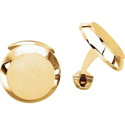 Sonia Jewels Solid 18k Mancuernillas Para Hombre miniatura 2