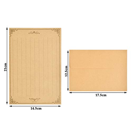 Foccts USXL738 Antique Stationary Paper And Envelopes Set thumb #1