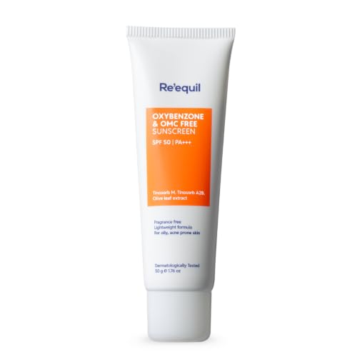 RE' EQUIL Oxybenzone and OMC Free Sunscreen For Oily, Sensitive &...