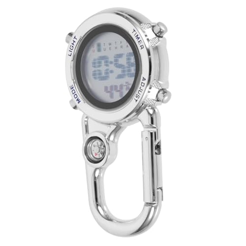 Montre numérique extérieure Healeved avec clip en métal et verre résistant