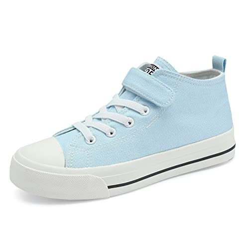 DSWED Boys Blue Sneakers Kids Blue Canvas Shoes Girls Blue Lightweight Casual Walking Canvas Shoes Little Kid Size 12.5