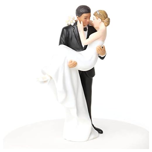 Interracial Wedding Cake Topper Figurine