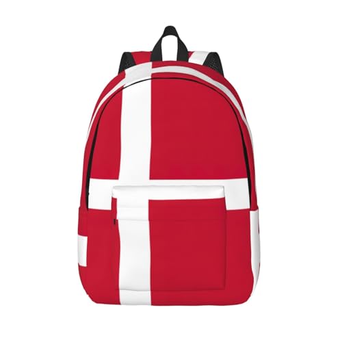 Sac à dos en toile drapeau danois WURTON à bretelles ajustables confort