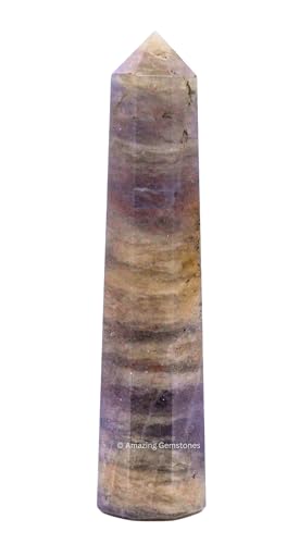 Image of Amazing Gemstone Iolite Crystal Towers - Natural Healing Crystal Point Obelisk for Reiki Healing and Crystal Grid (3 inch to 4 inch INCH)