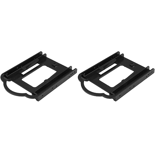 StarTech.com 2.5" HDD / SDD Mounting Bracket for 3.5" Drive Bay - Tool-less Installation - 2.5 Inch SSD HDD Adapter Bracket (BRACKET125PT) (Pack of 2)