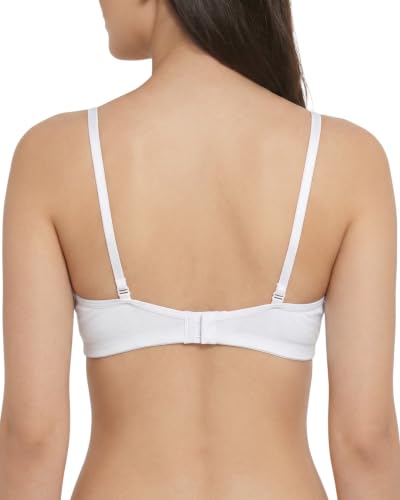 Image of Brida Monica Women's Seamless T-Shirt Bra with Transparent Straps | Full Coverage | Soft Cotton Blend | Non-Padded & Wire-Free