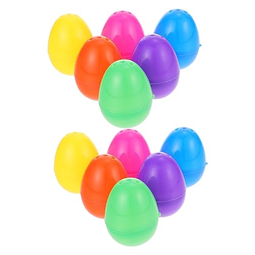 ORFOFE 12 Piezas Huevos de Pascua de Plástico Rellenables Decoración para Fiesta de Pascua Huevos Vacíos para Juguetes para y Dulces