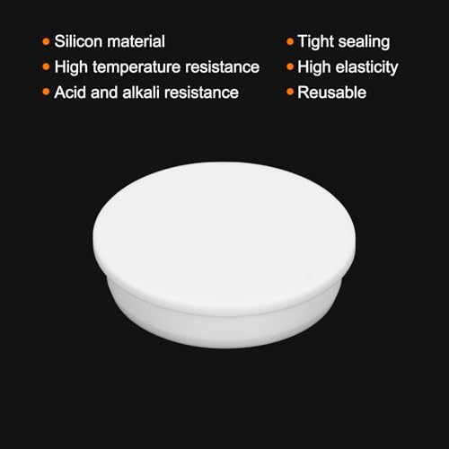 Image of MECCANIXITY High Temp Silicone Plug Mount Dia 53.6mm /2.11 Inch T Shaped Rubber Stopper Hole Plugs for Powder Coating Plating Waterproof Sealing Plugs White Pack of 1
