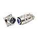 1pc XS12 Industrial Plug and Socket - Quick Push and Pull M12 7-Pin Power Connector for Aircraft Applications(7pin)