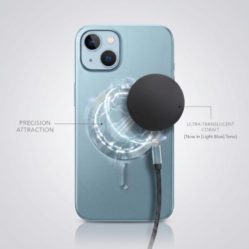Image of amazon basics Premium Mag-Safe Case for iPhone 11 | Shockproof & Anti-Scratch Cover | Soft Silicone with Wireless Charging | Camera Lens Guard - Light Blue