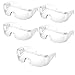 保護メガネ ゴーグル ５個セット 防塵眼鏡 保護眼鏡 オーバルグラス メガネの上から 装着可能 実験室 作業用 自転車 飛沫対策眼鏡 安全メガネ