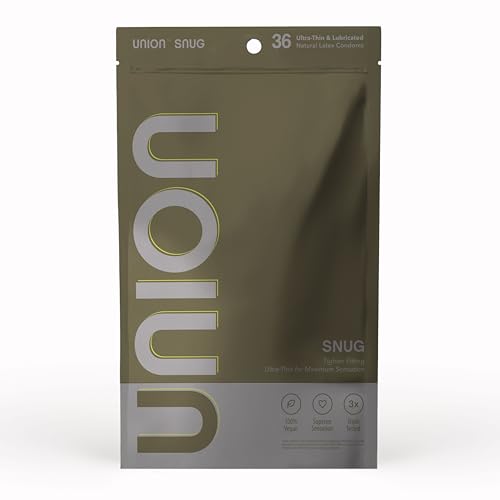 UNION SNUG (49mm) 36-Count, Natural Latex, Ultrathin, Lubricated, Straight Shaft