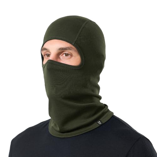Laine mérinos Merino Protect : écharpe tubulaire et protection du visage pour le ski et la chasse