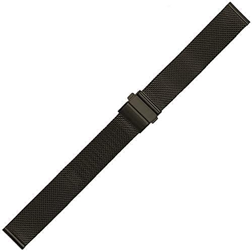 Bracelet de montre tissé en acier inoxydable universel de 16mm à 22mm