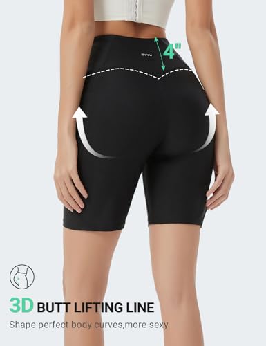 BVVU Women's 7" High Waisted Swim Shorts Tummy Control Swimsuit Bottoms Board Shorts for Women with Liner UPF50+2