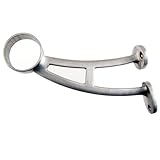 Bar Mount Foot Rail Bracket - Brushed Stainless Steel - 2