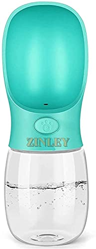 Zinley Dog Water Bottle, Leak Proof Portable Puppy Water Dispenser Drinking Feeder Pet Care Cup for Outdoor Walking, Hiking, Travel